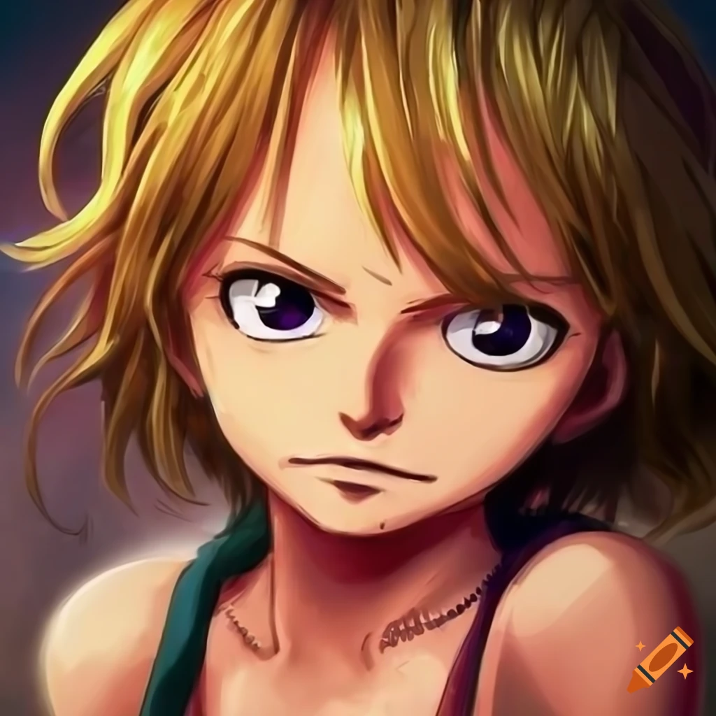 Little child portrait in one piece anime style on craiyon