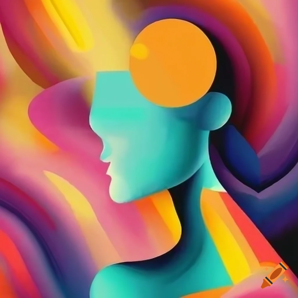 Abstract creative cubist art with a five minute mindset on Craiyon