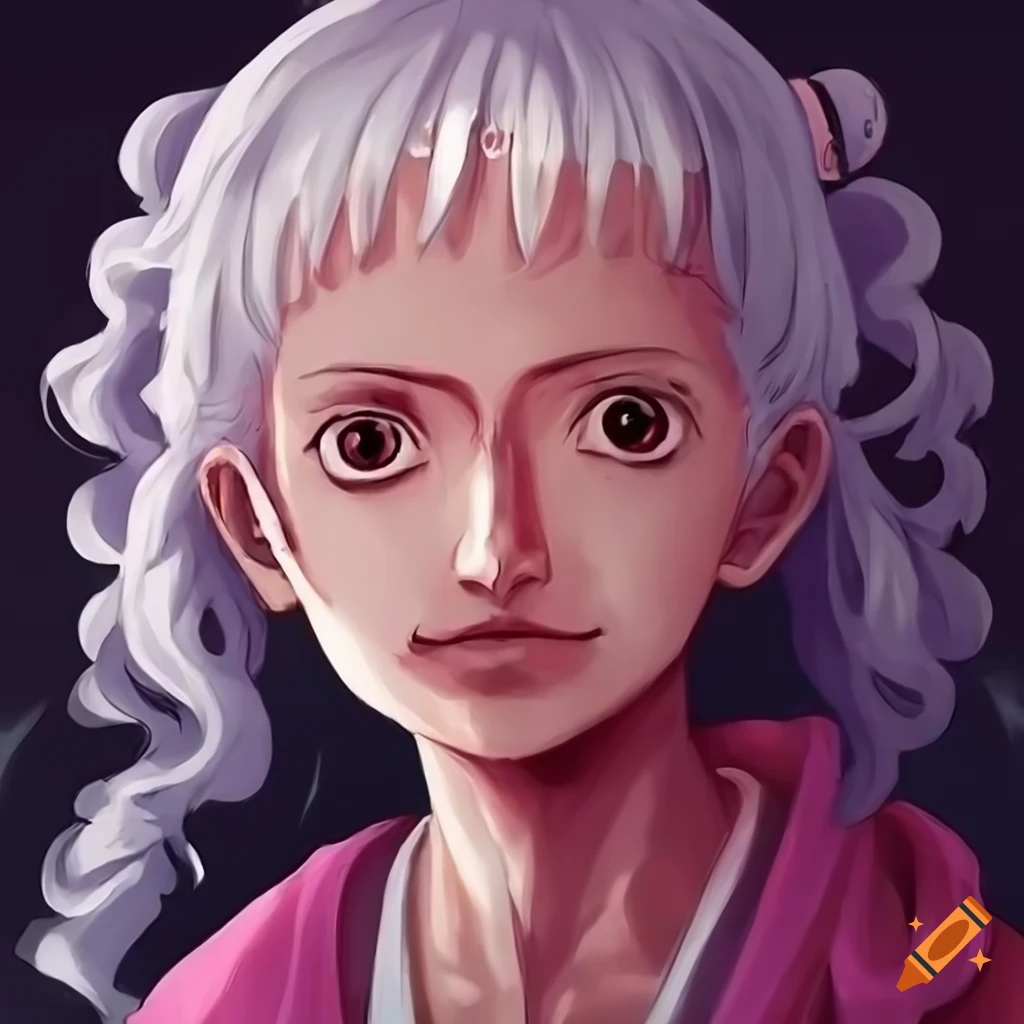 One piece anime style portrait of a little old lady on Craiyon