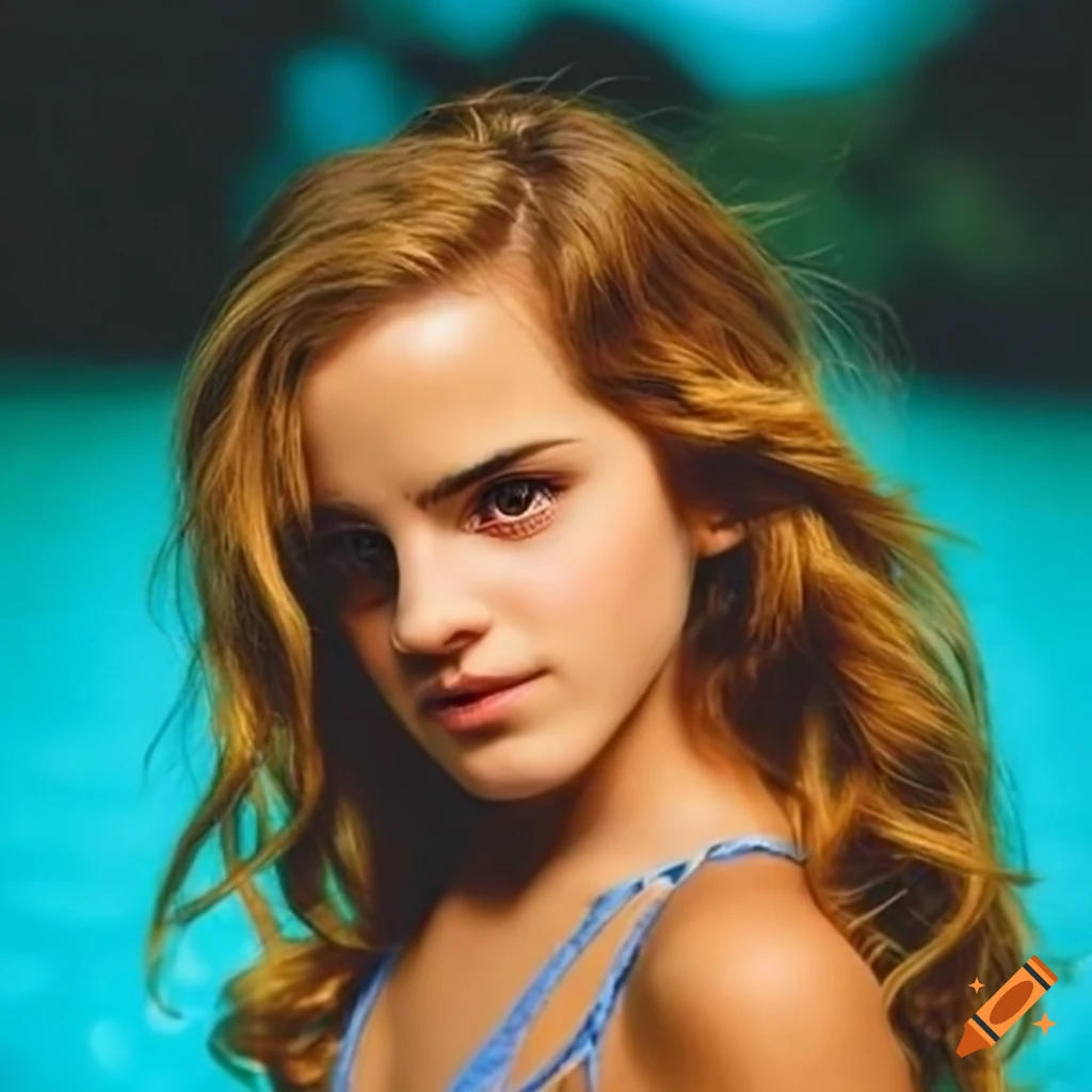 Hermione wearing a swimsuit