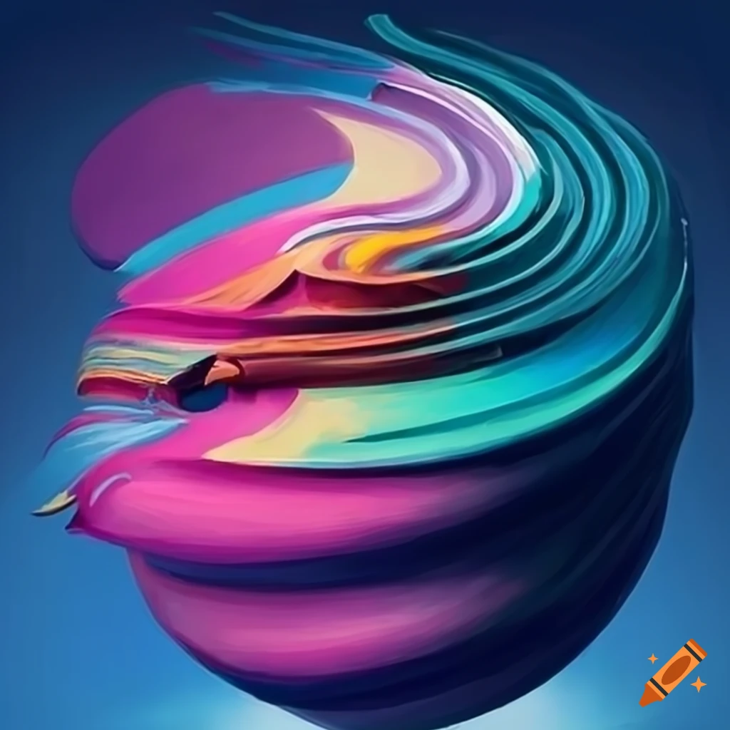 Abstract Wikipedia Abstract painting inspired by Wikipedia and current shipping news on ...