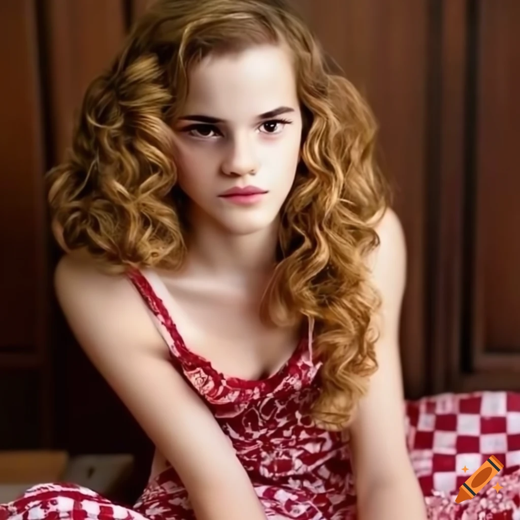 Woman in pajamas with a charming and alluring demeanor