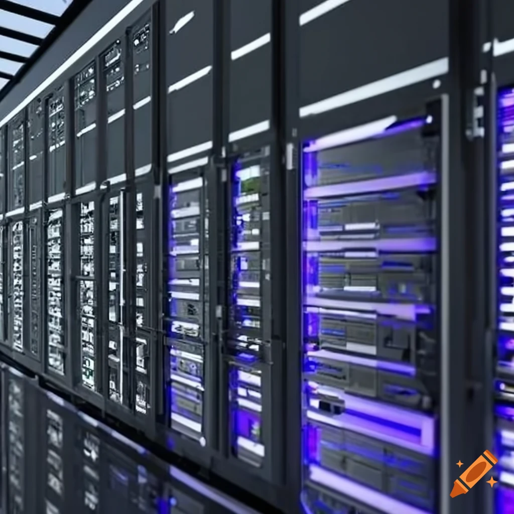 Professional modern server room