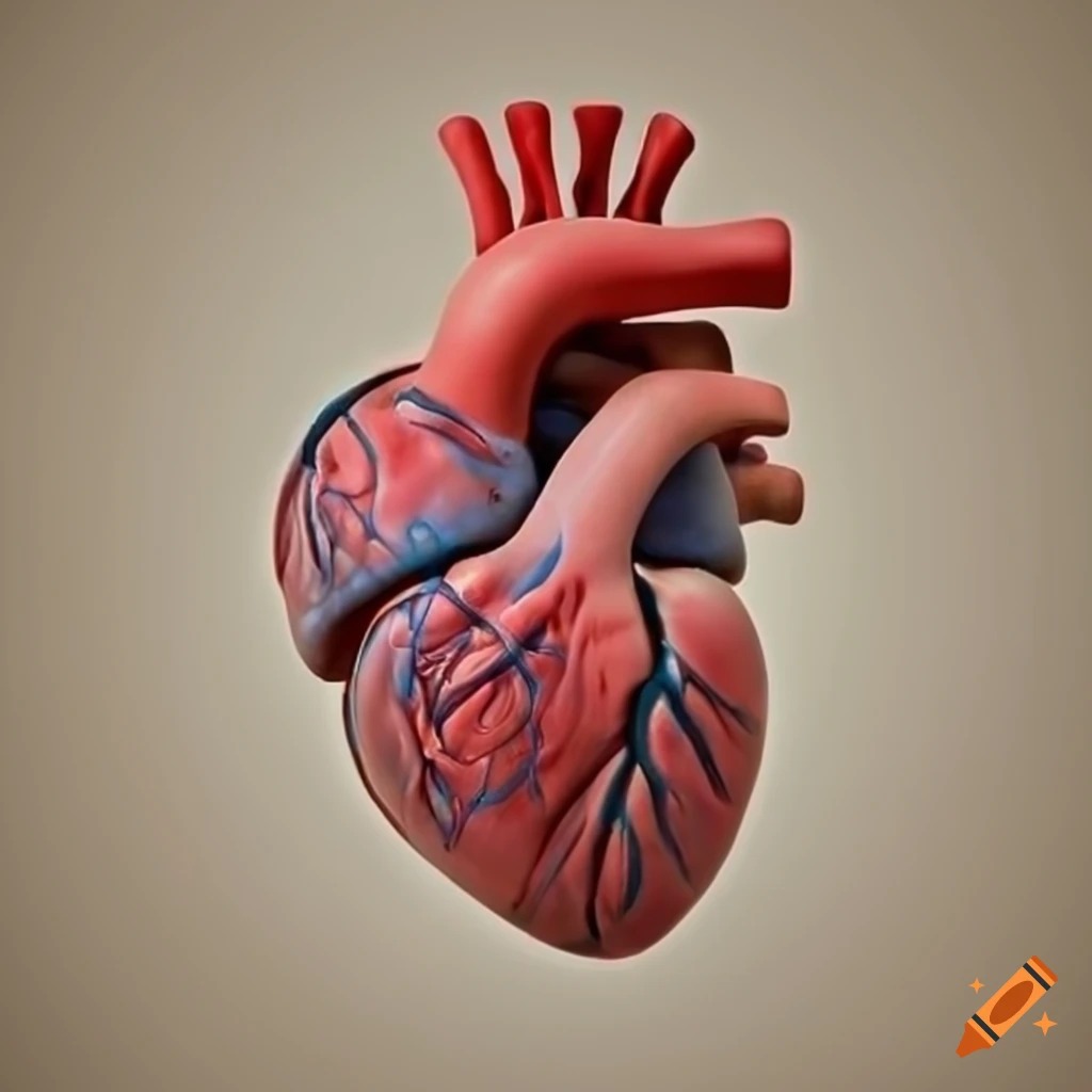 Anatomical Heart Illustration On Craiyon 5601