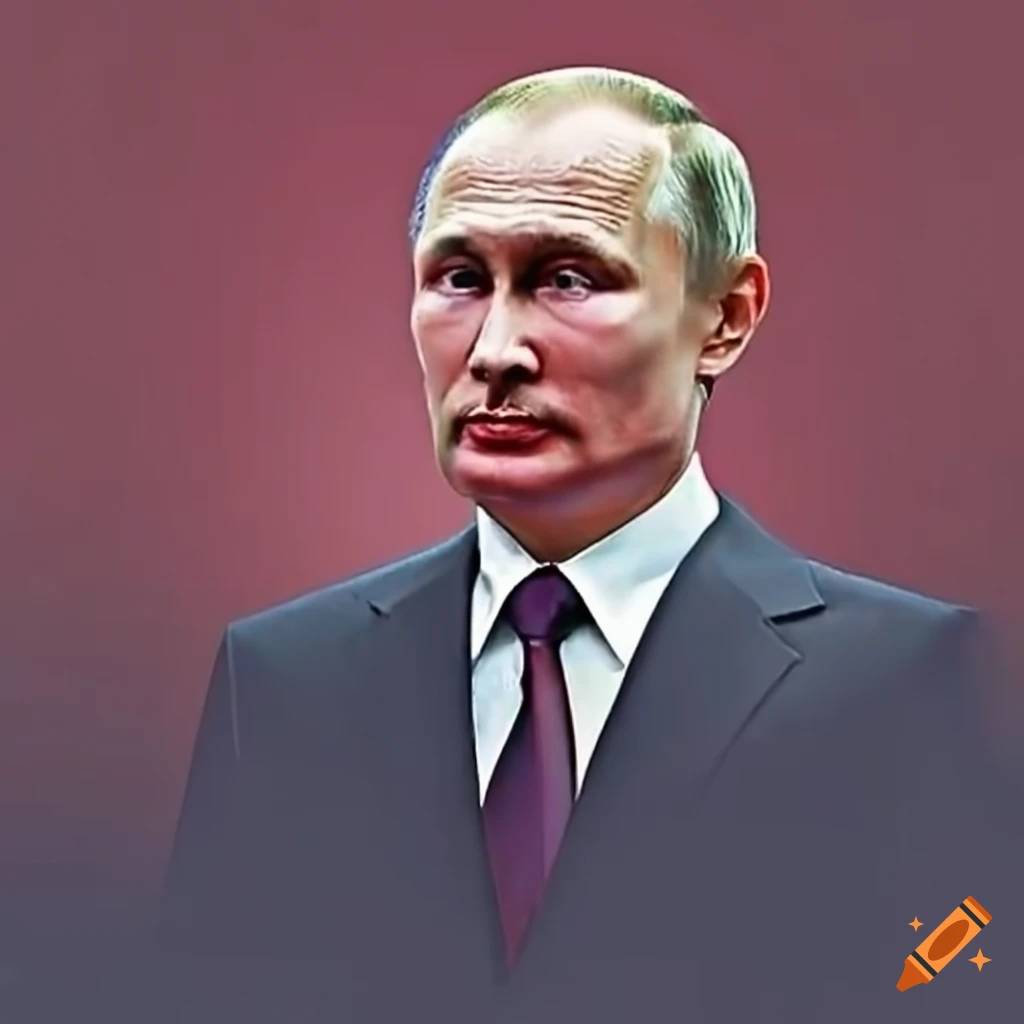 Caricature of vladimir putin as a daredevil on Craiyon