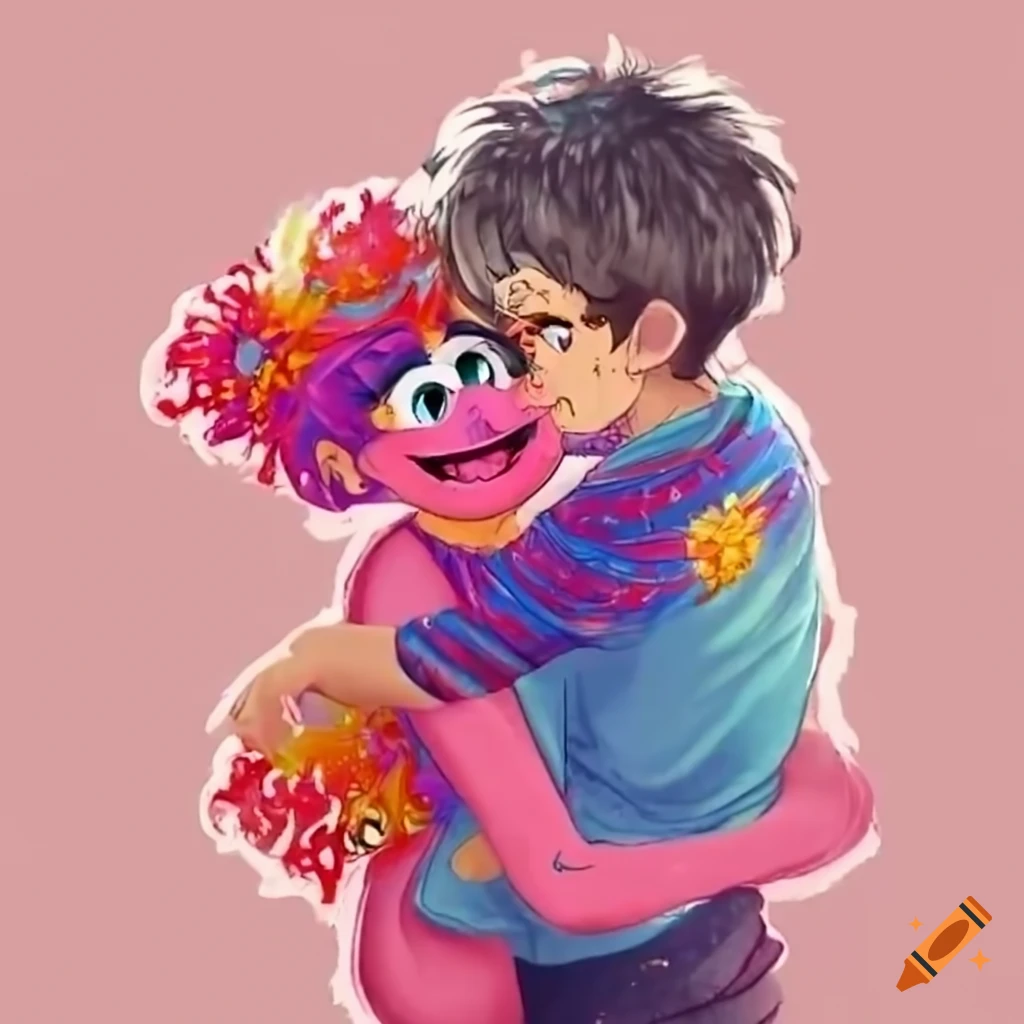Abby Cadabby giving a boy a piggyback ride