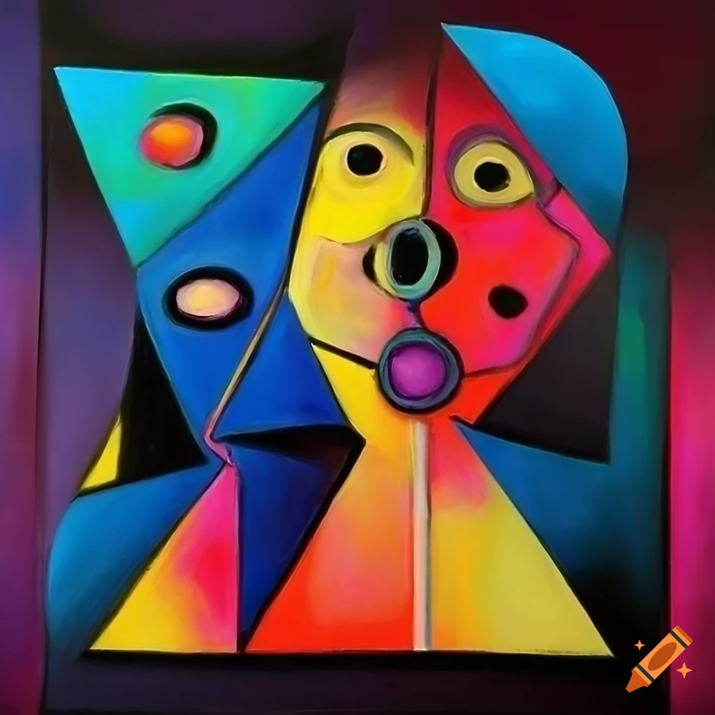 Inuit Abstract Abstract art with influences of African, Inuit, and Japanese styles in ...