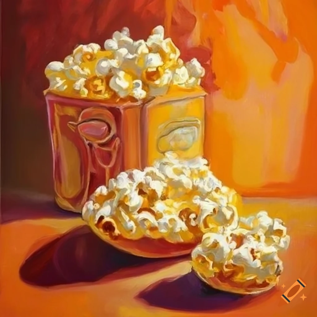 Oil paintings of popcorn