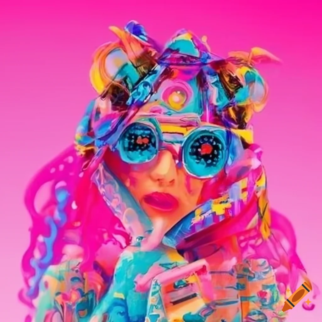 Colorful Lisa Frank cassette tape