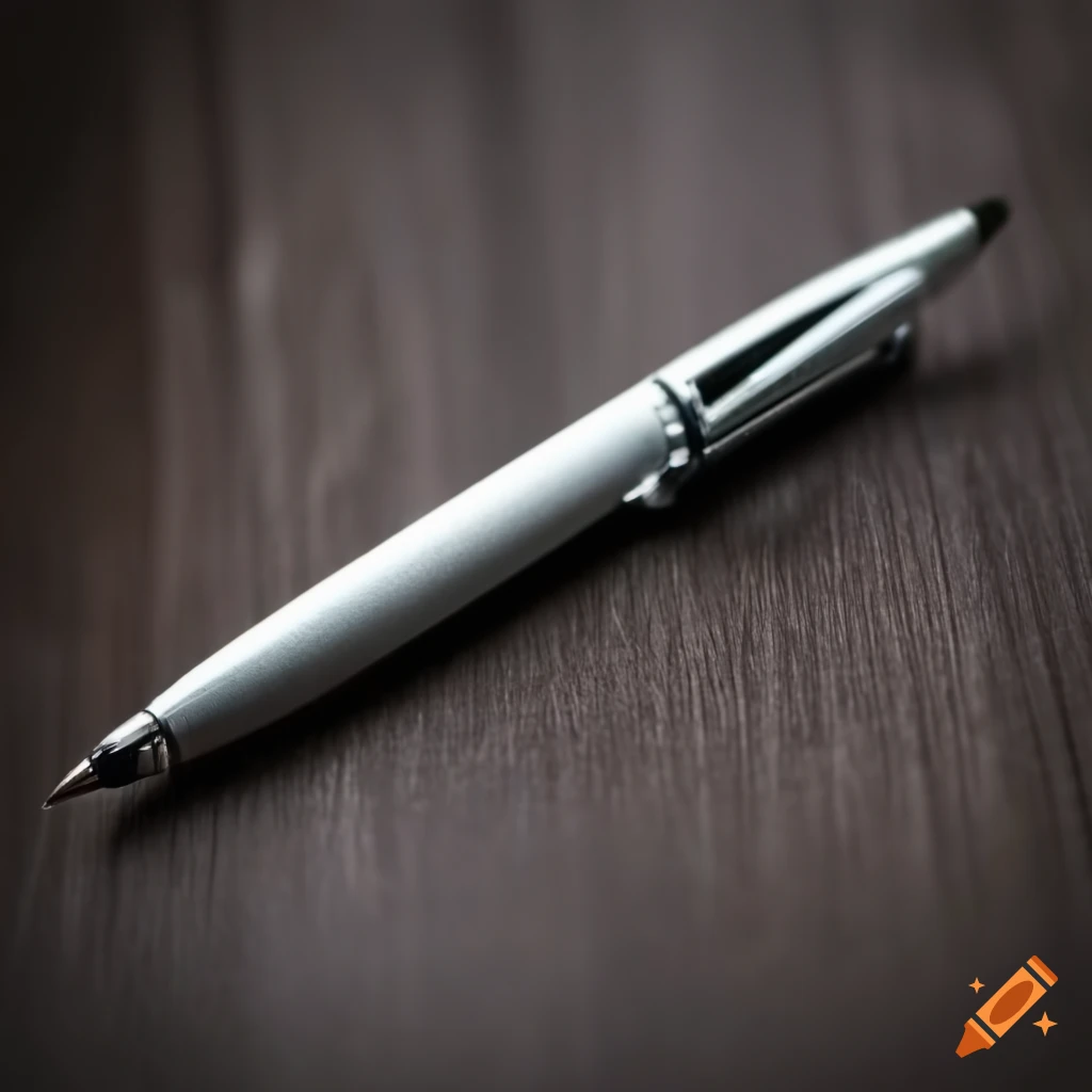 Close-up of a white pen