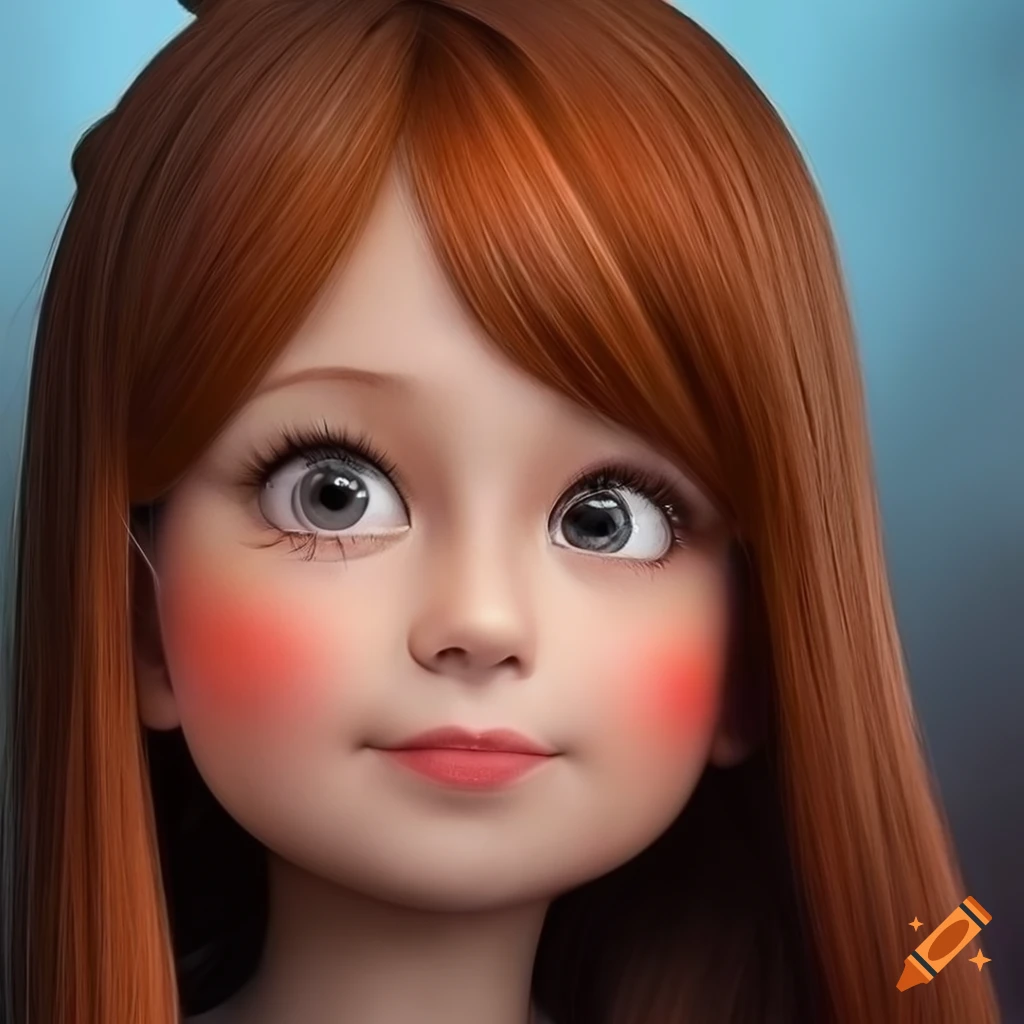 Detailed portrait of mabel pines in ultrahigh resolution on Craiyon