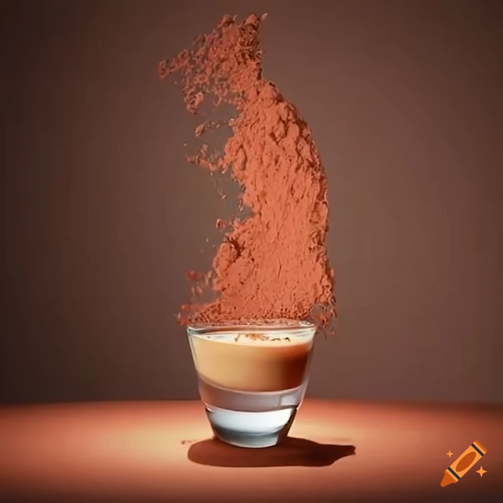 Nescafé powder mixed with water to make delicious coffee drink on Craiyon