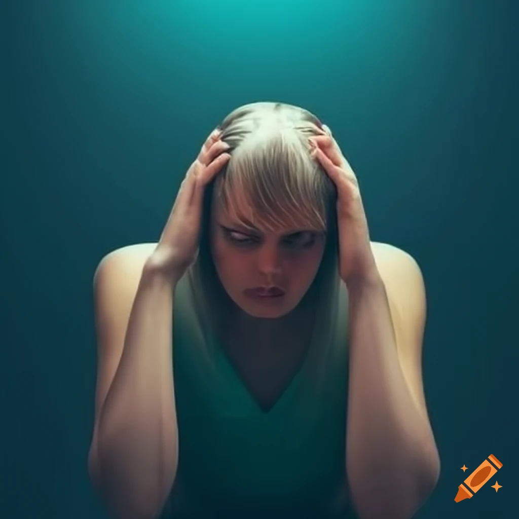 Stressed and overwhelmed person
