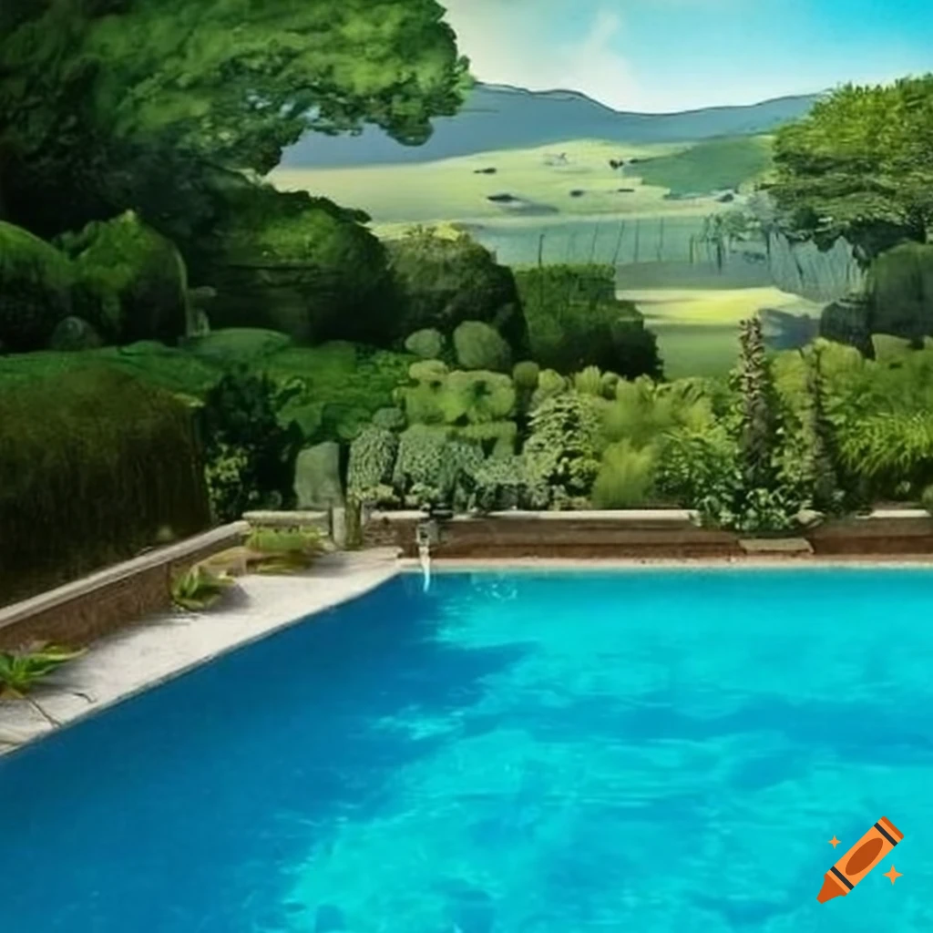 Pool view from 'the basking'