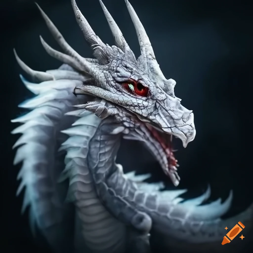Injured juvenile white dragon