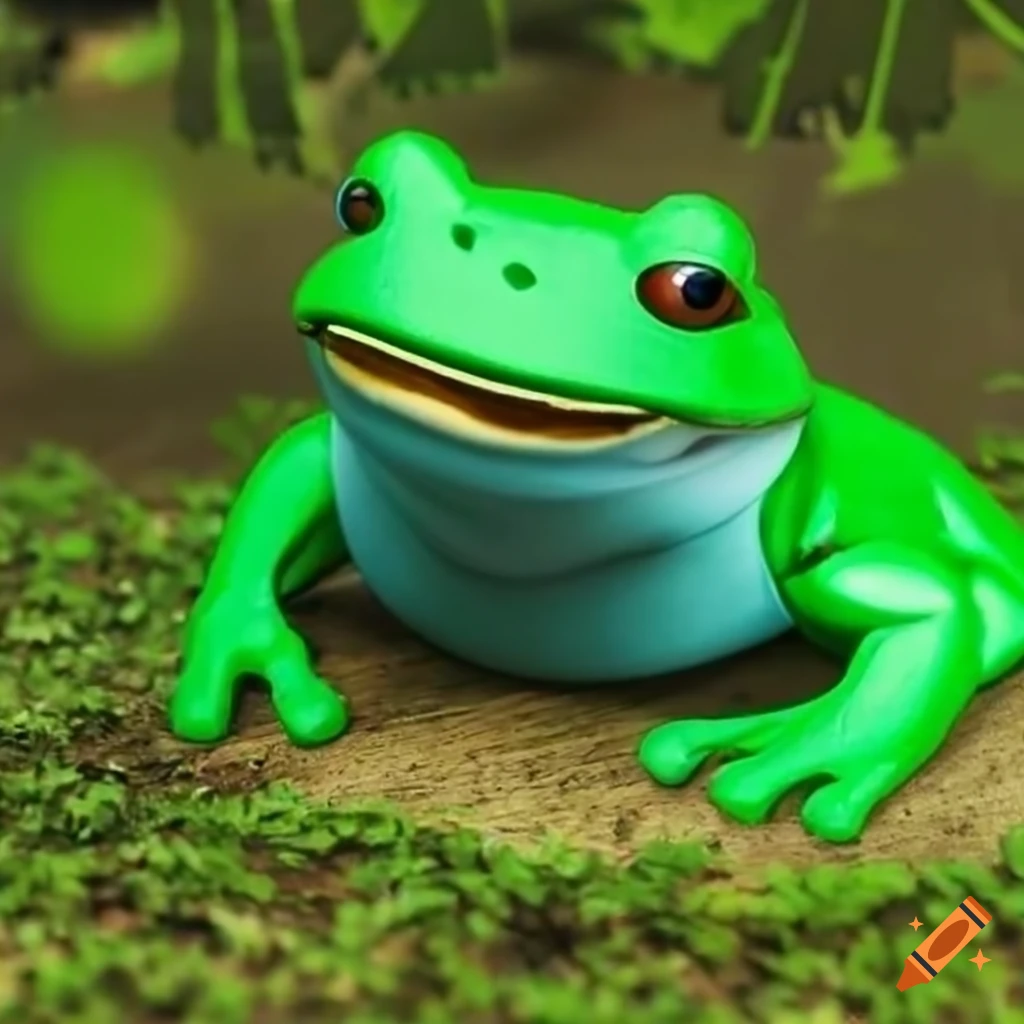 Angry frog