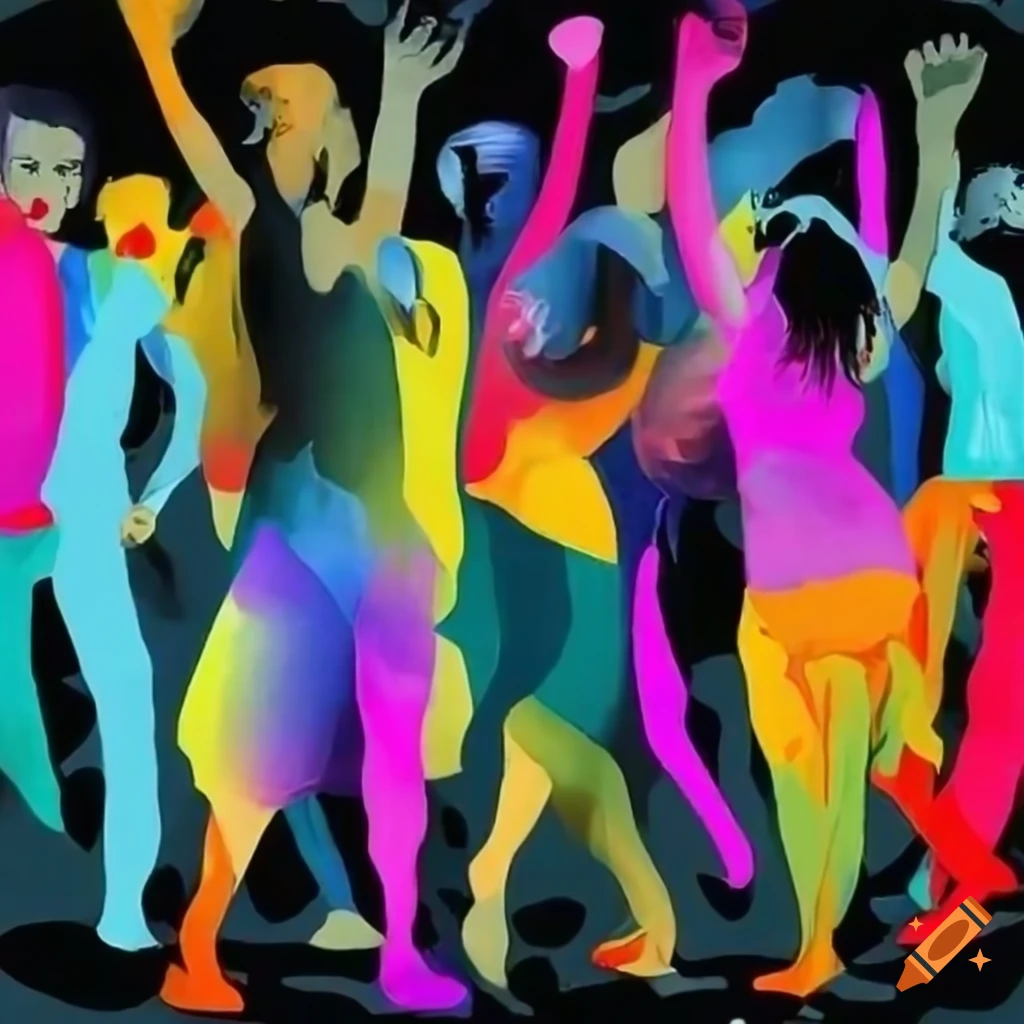 Poster highlighting the importance of social dances and mixers on Craiyon