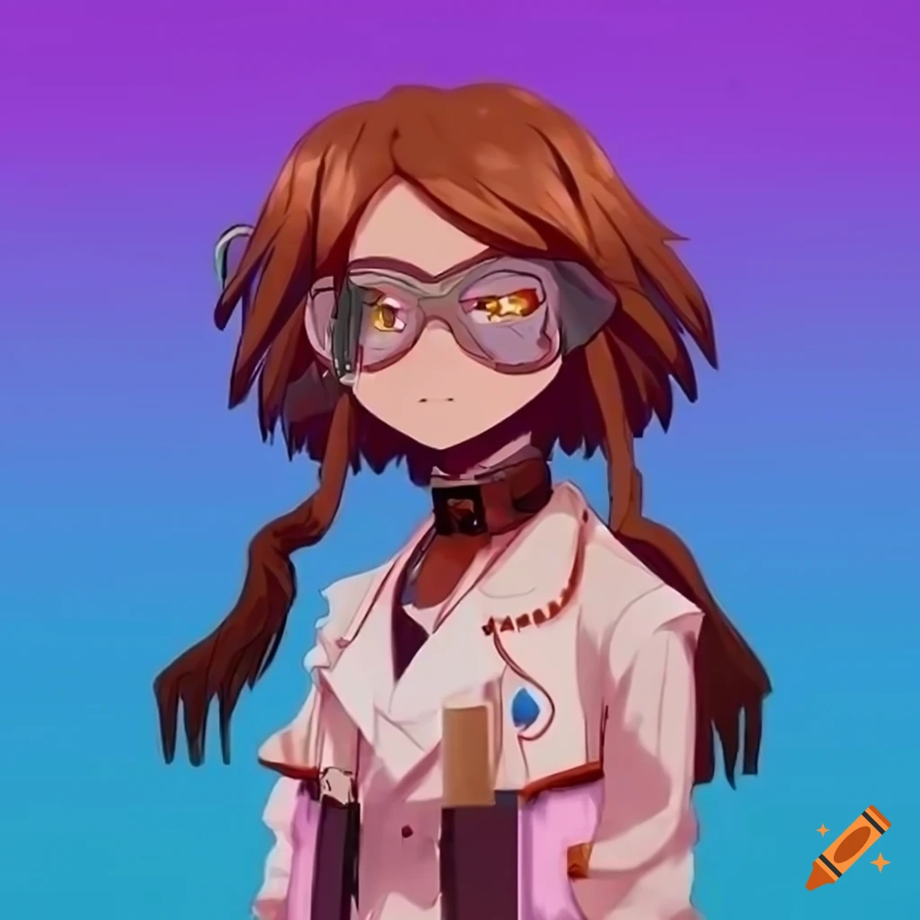 anime portrait of chaotic good female scientist, | Stable Diffusion