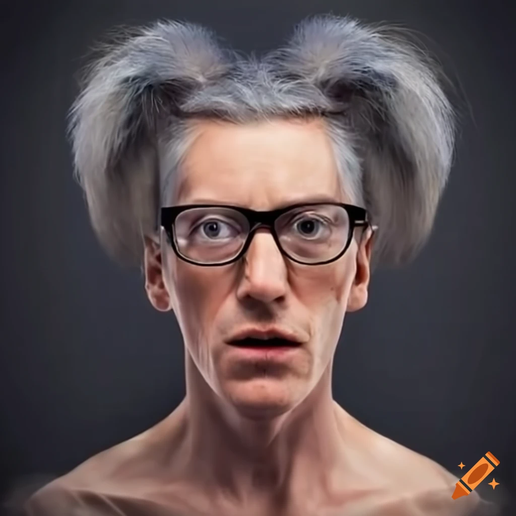 Man with grey ponytail and glasses winning a contest