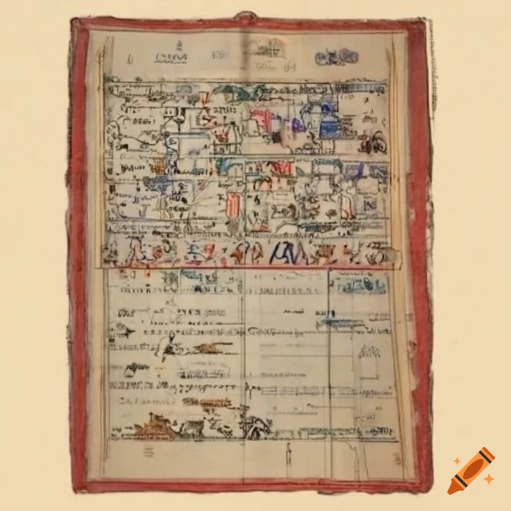 Sylabary chart of a language similar to paghspa