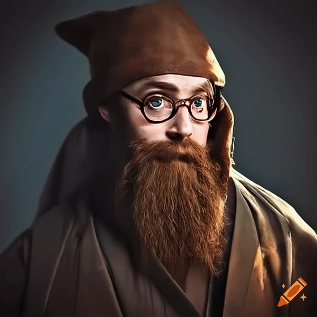 Wizard with jiujitsu robes climbing rocks on Craiyon