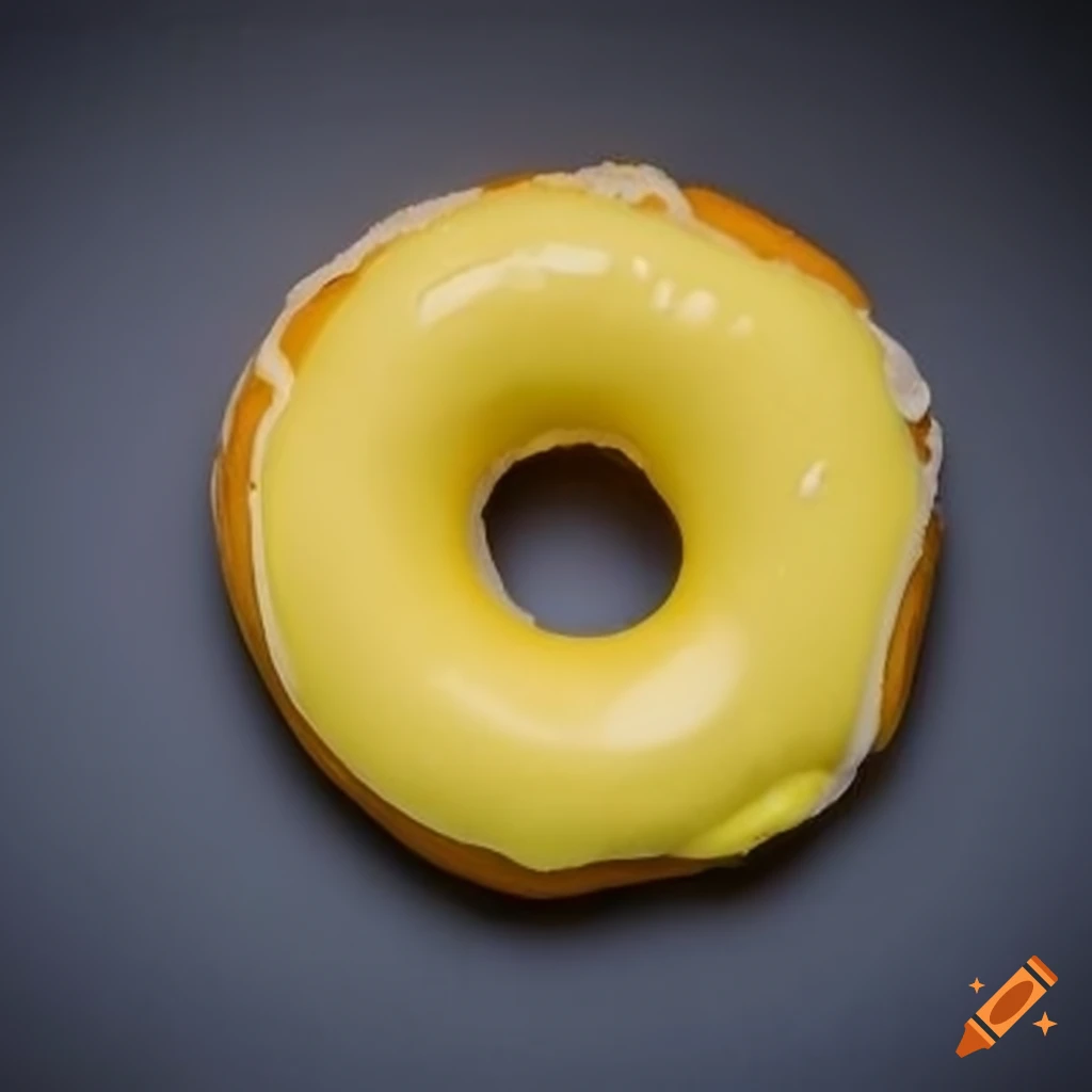 Yellow colored donut