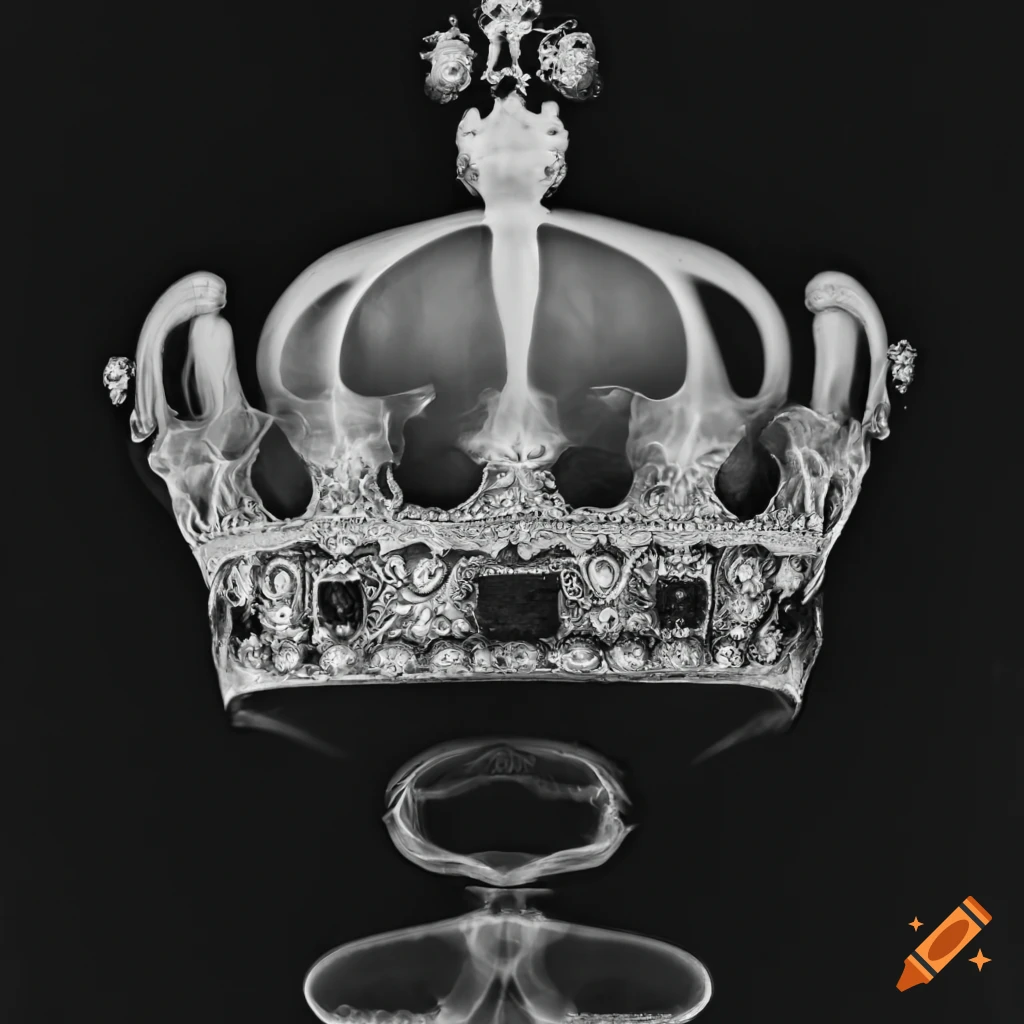 X-ray photography of a royal crown