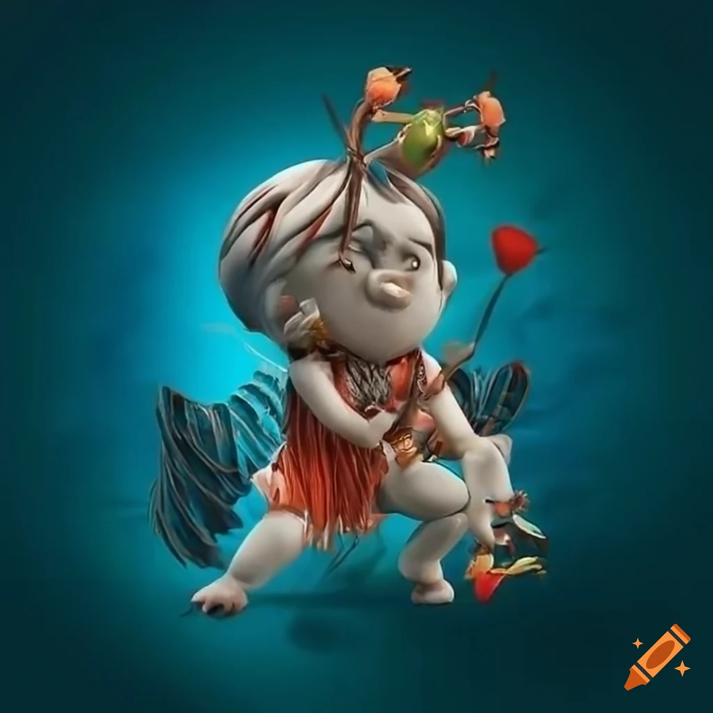 Ghost Papa Cupid Valentines Day