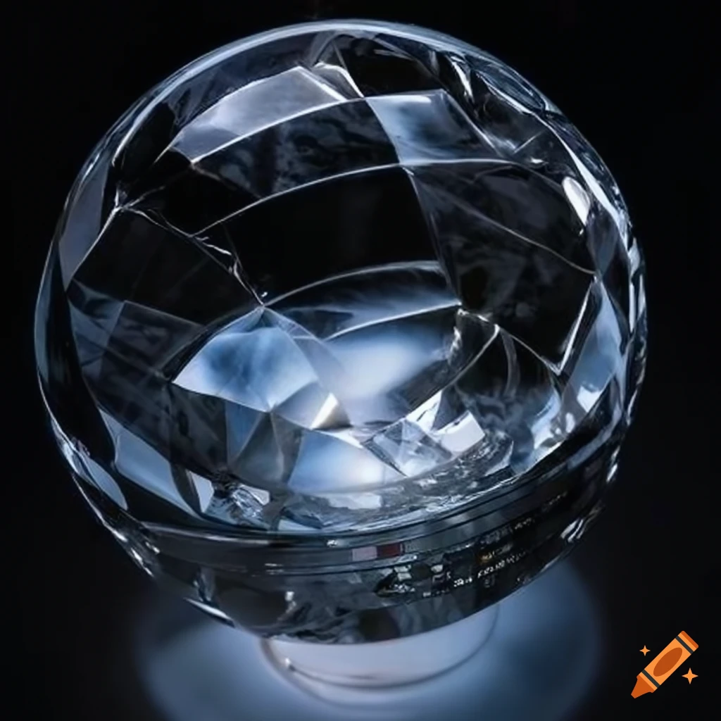 High detail crystal puzzle globe