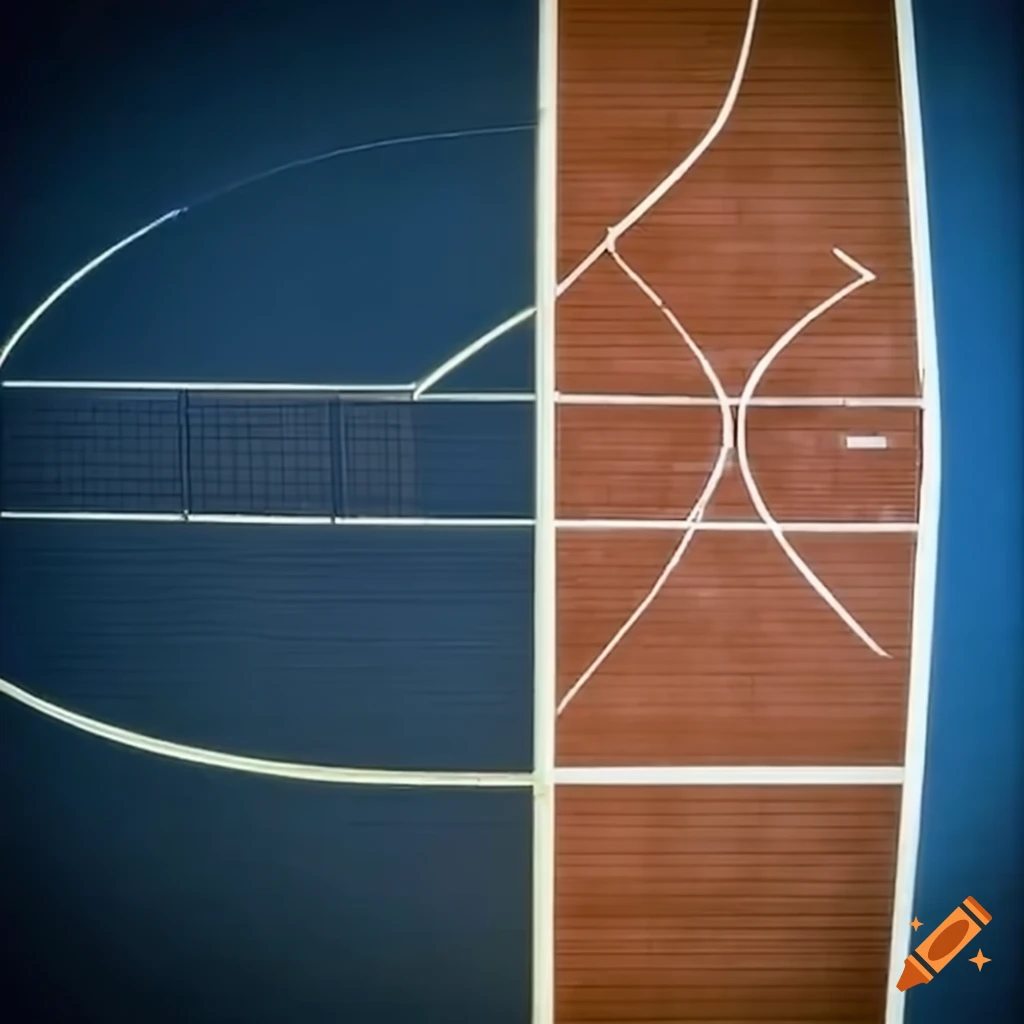Windows XP basketball court with a 2000 sporty vibe on Craiyon