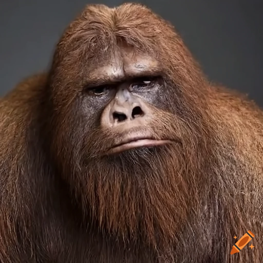 Bigfoot getting a haircut and beard trim