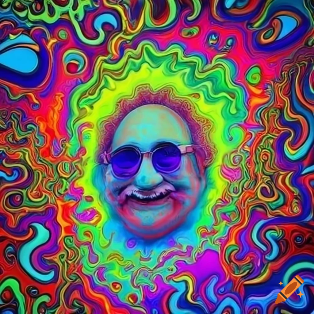 Colorful and vivid background with a psychedelic vibe
