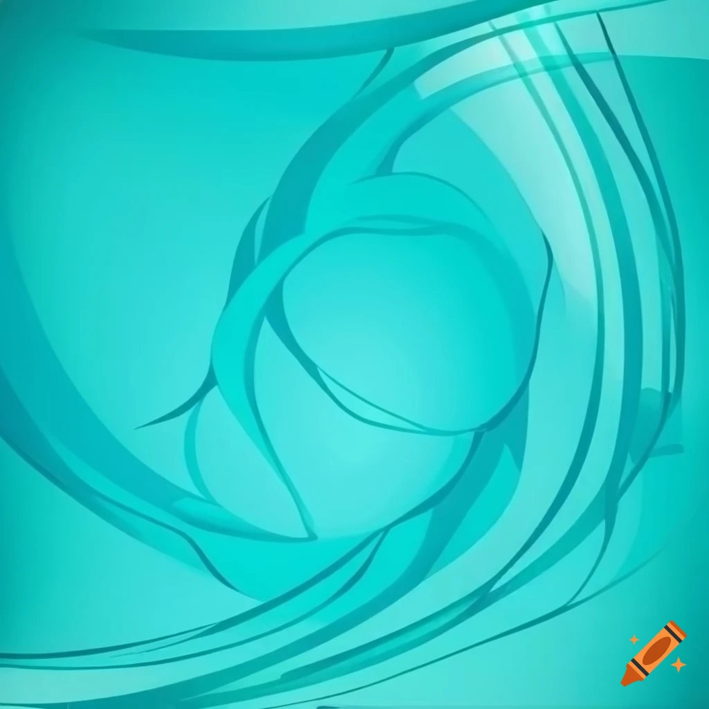 Turquoise colored beautiful logo background with elegant design on Craiyon