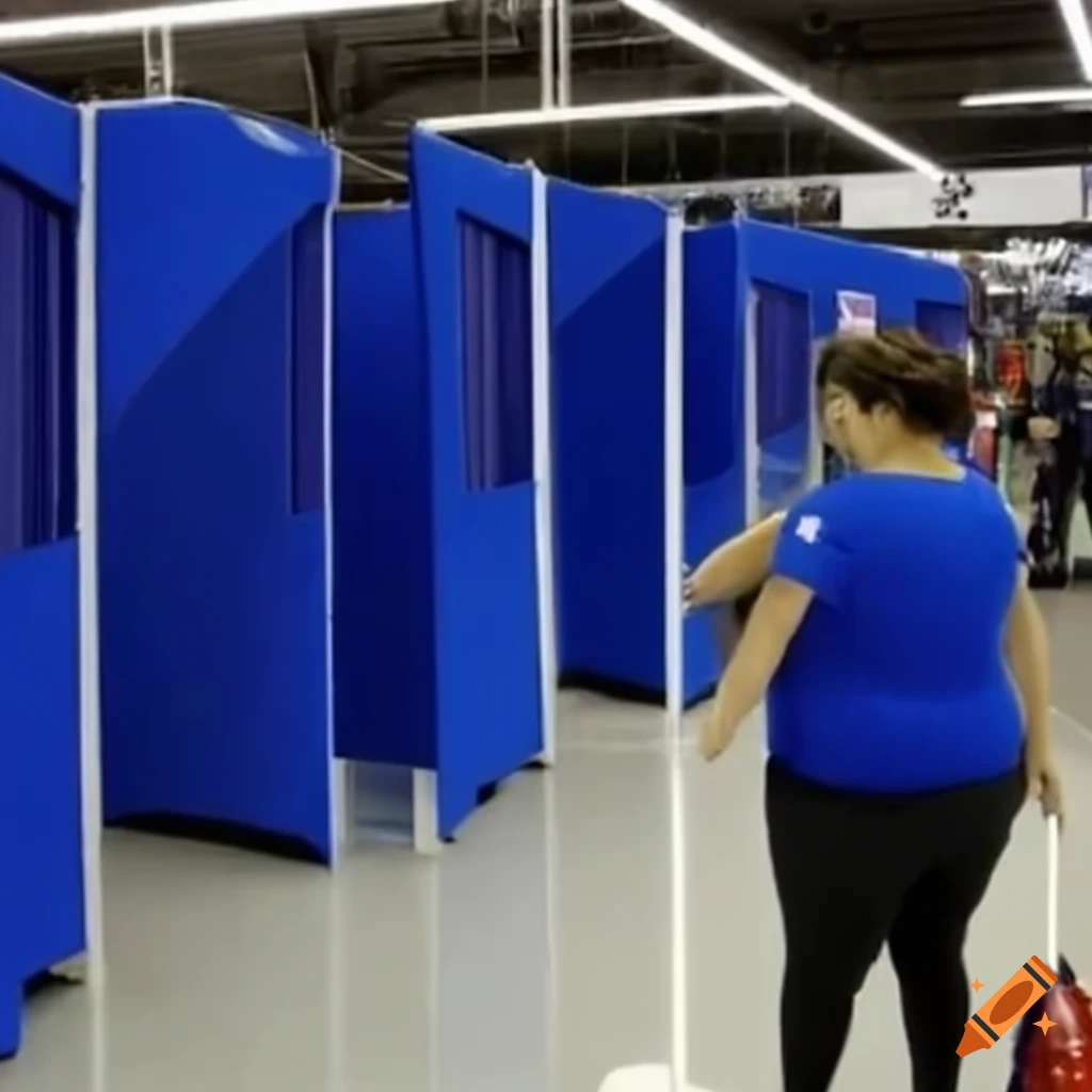 Presidential election voting booths at an underwater location
