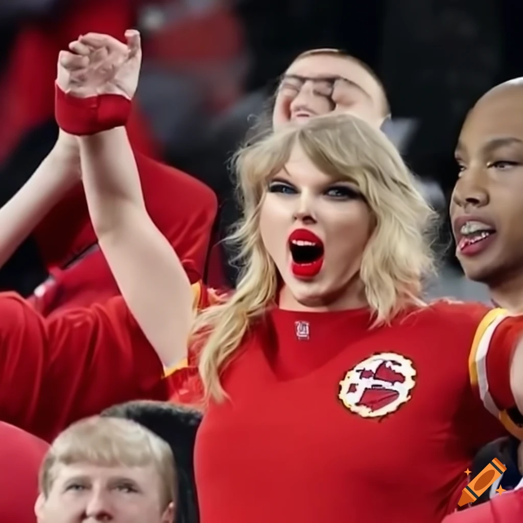 Taylor Swift At A Chiefs Game On Craiyon