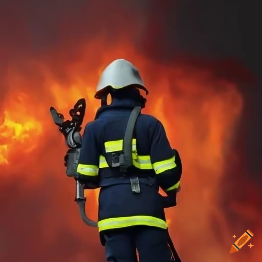 Firefighter on Craiyon
