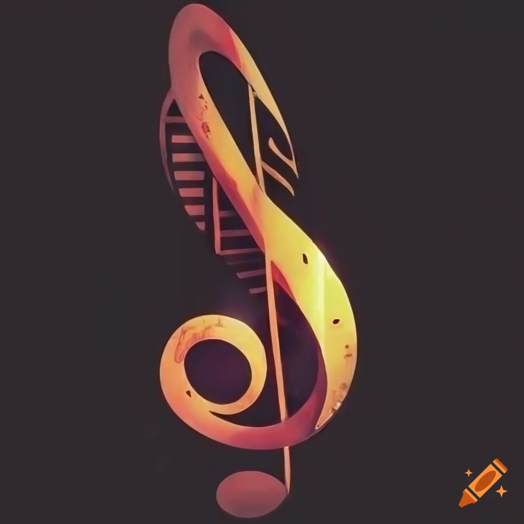 Abstract music wallpaper on Craiyon