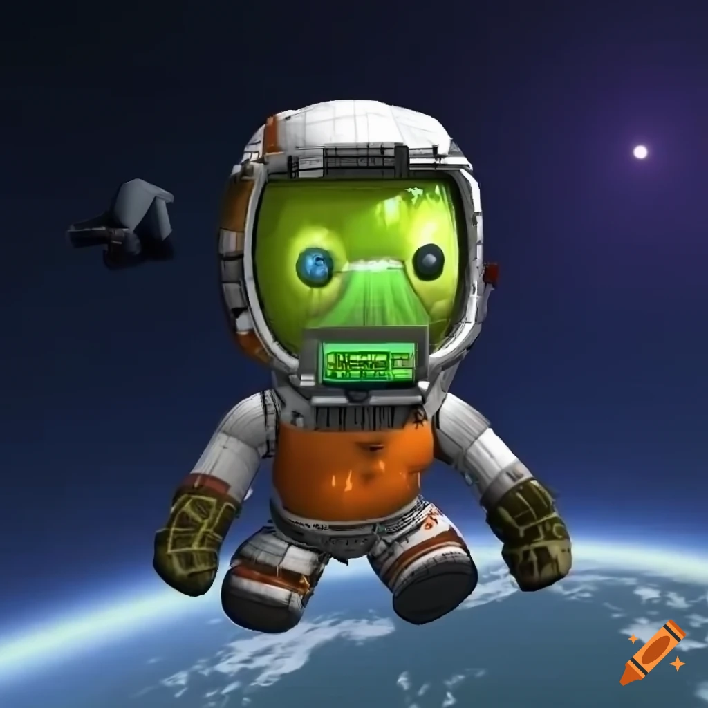 Kerbal space exploration race between nations on Craiyon