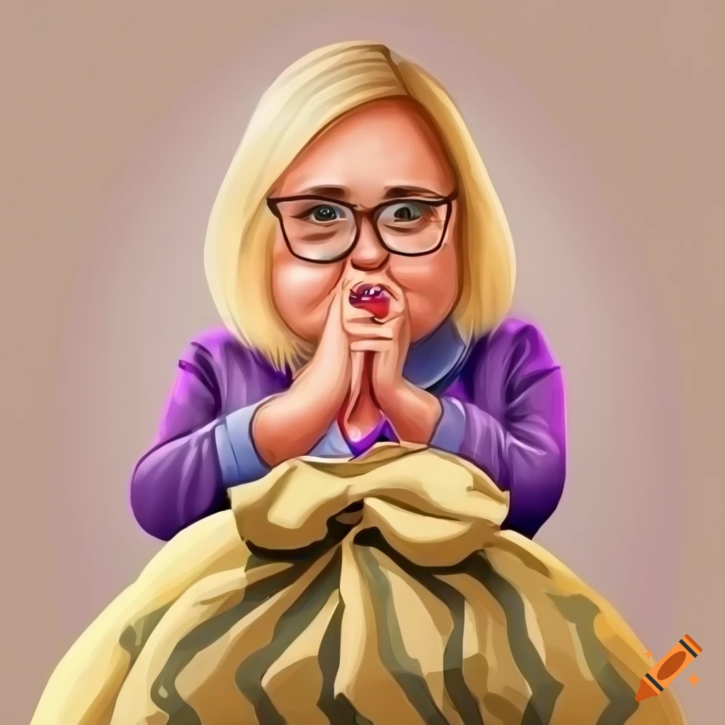 Obese Middle aged Blonde Woman With Glasses Shushing While Sitting On obese-middle-aged-blonde-woman-with-glasses-shushing-while-sitting-on