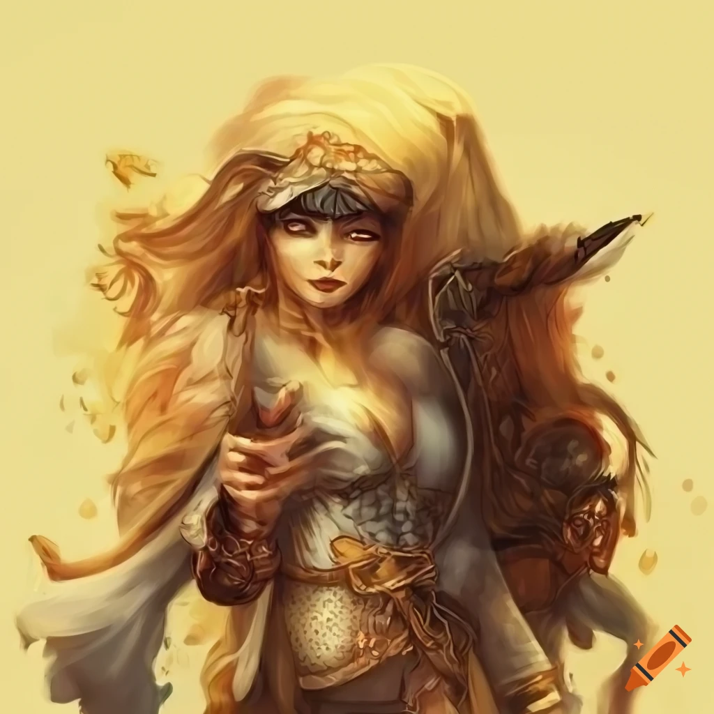 Satchel with a honeybee in a fantasy setting