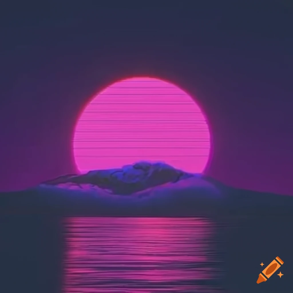 Vaporwave art on Craiyon