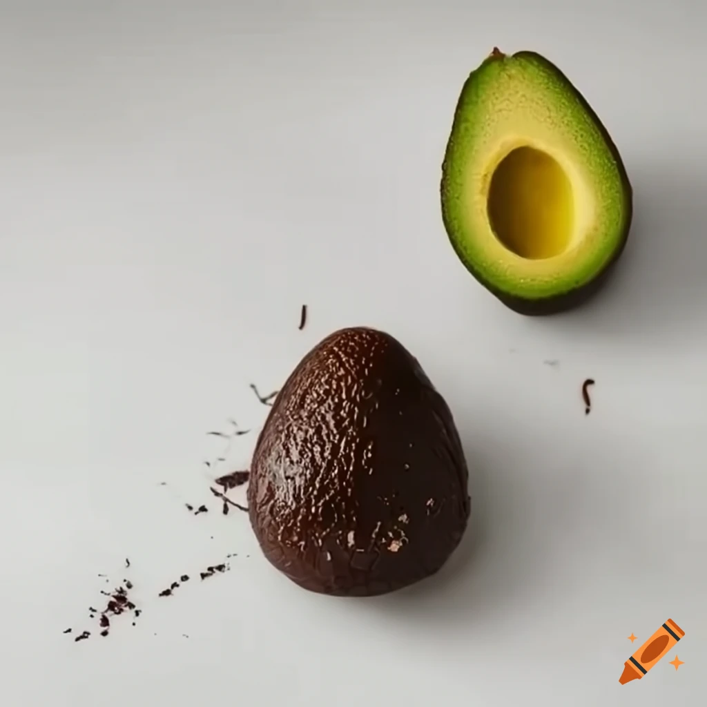 Avocado with chocolate explosion on Craiyon