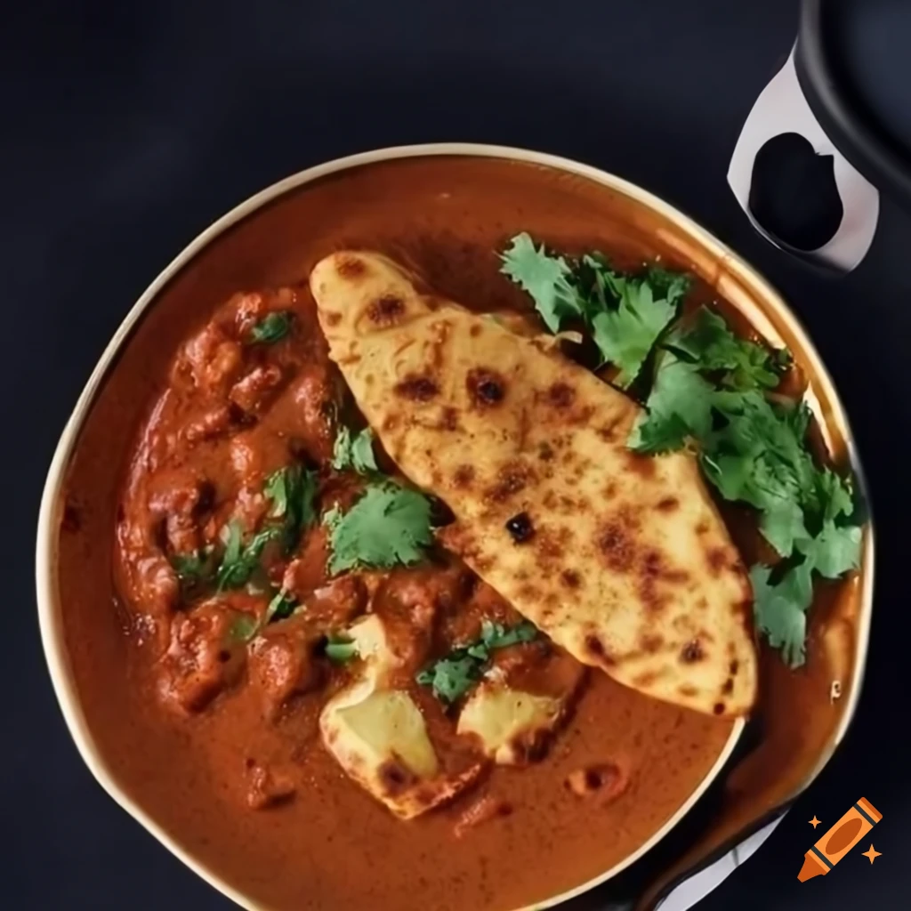 Cheese tawa masala with tandoori kulcha at a restaurant on Craiyon