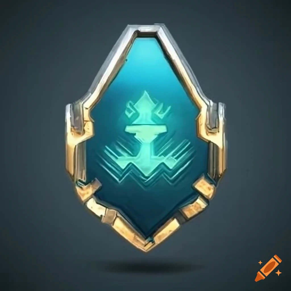 Badge, medal, reward in epic halo style