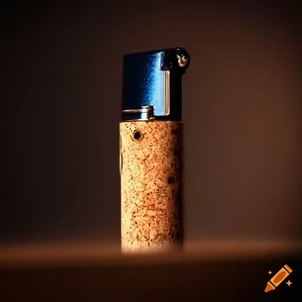 Cork and lighter on Craiyon