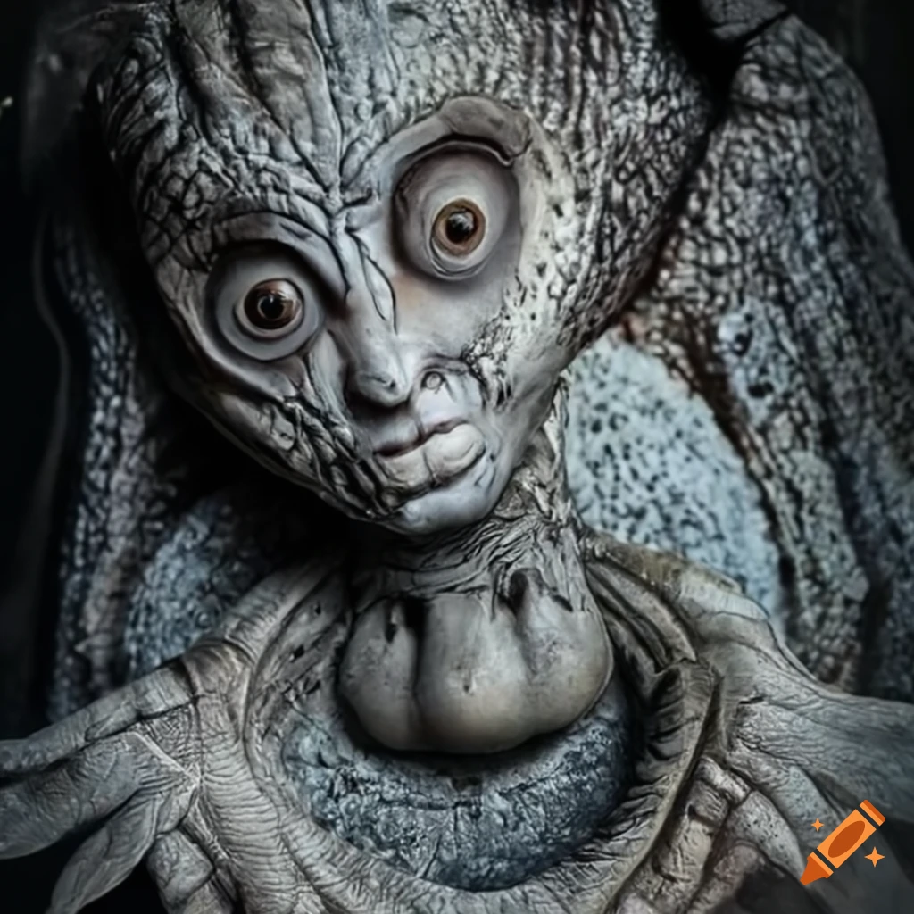 Female magical stone creature