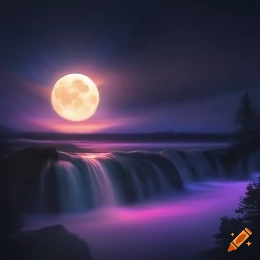 Labrador with moonlight cascading on its coat on Craiyon