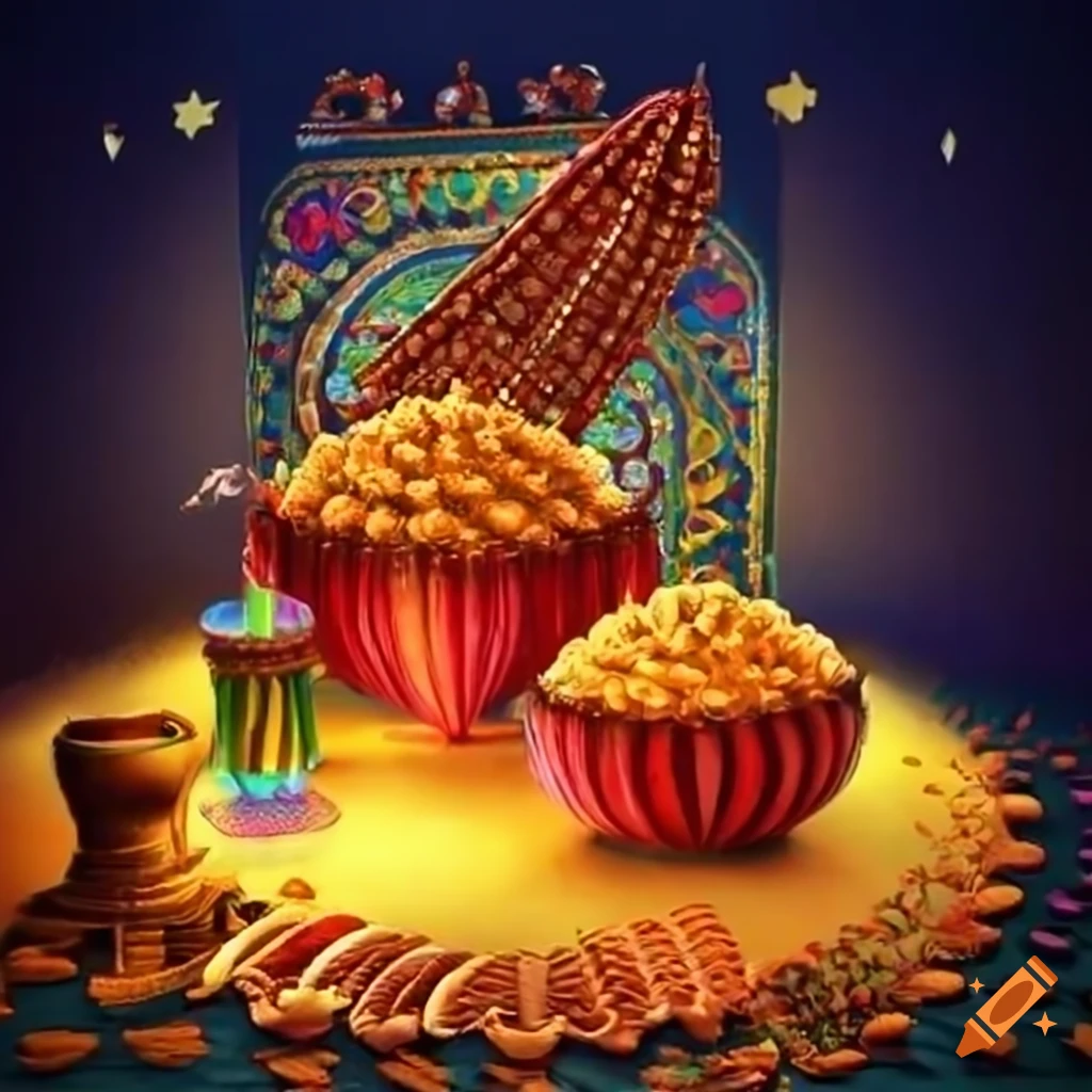 Makar Sankranti festival celebration with kites and colorful decorations