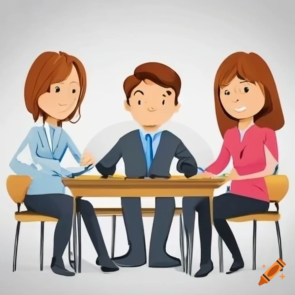 man-introducing-female-colleague-at-a-business-meeting-on-craiyon