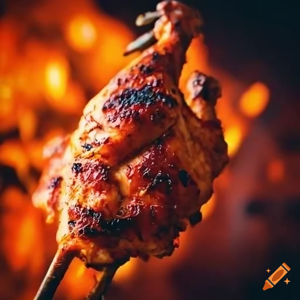 Delicious chicken tandoori dish on Craiyon